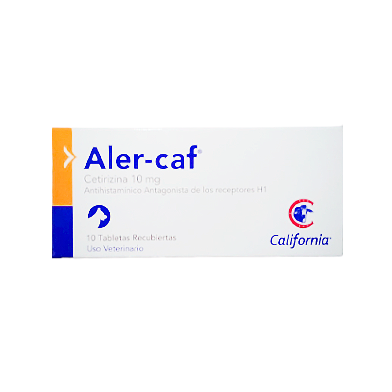 Aler-Caf (Cetirizina 10 mg) Caj x10Tab DoctorPet.co