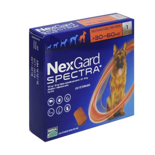 NEXGARD SPECTRA Para Perros de 30 a 60 KG