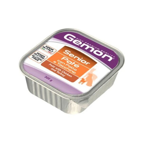 Gemon Pate Senior con Pollo y Pavo