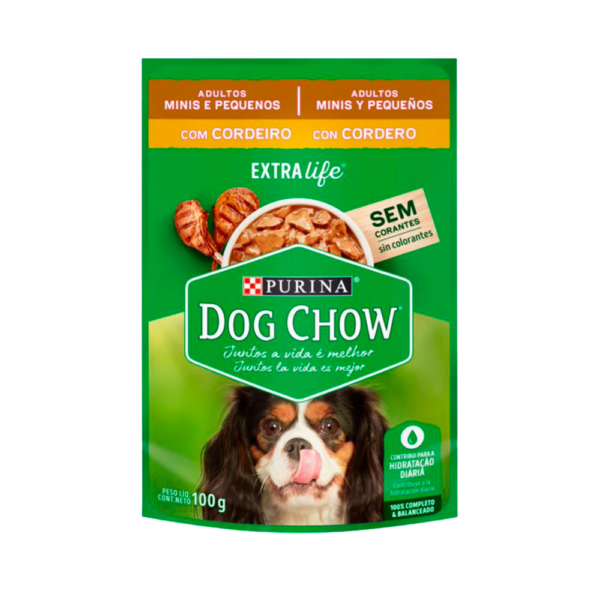 POUCH DOG CHOW CORDERO X 100G