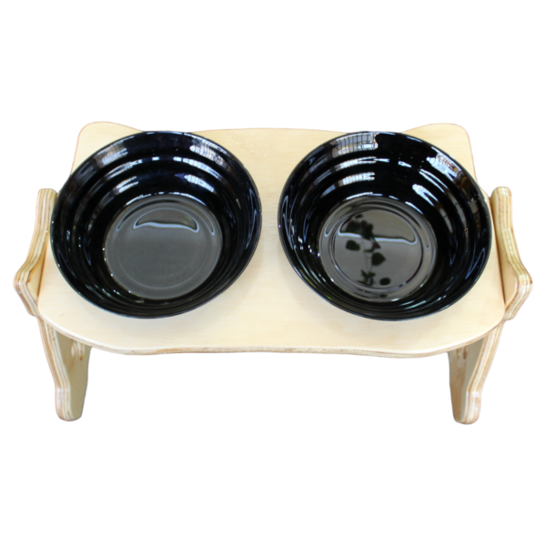 Comedero Elevado Gato 2 Platos Ceramica