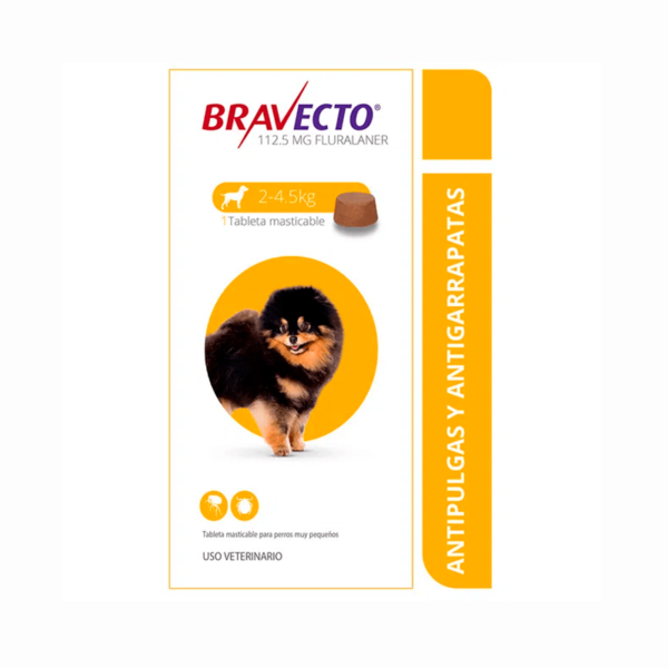 Antipulgas BRAVECTO Tableta de 2 a 4.5 KG