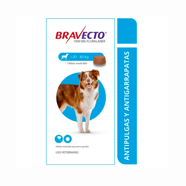 Antipulgas BRAVECTO Tableta de 20 a 40 KG