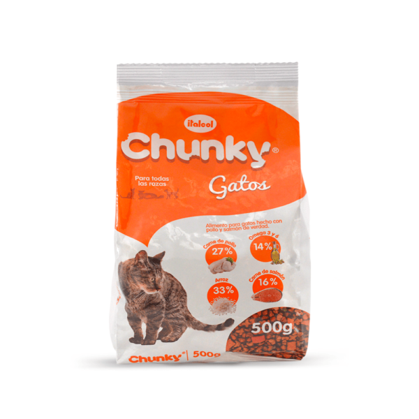 Chunky Gatos Adulto  X 500 GR - Naranja