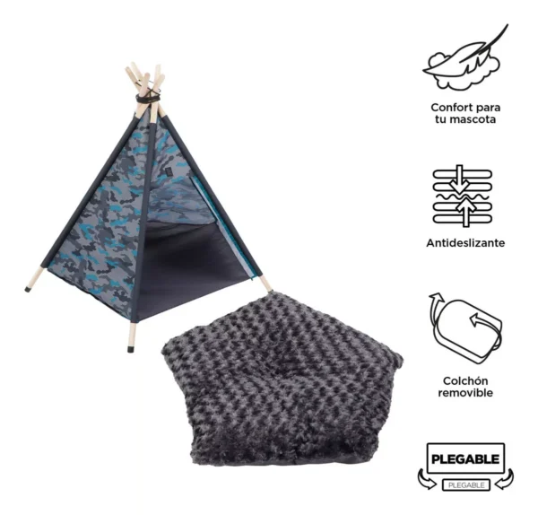 Teepee Mediano Charlie - Cama Para Mascota Totto - Image 4