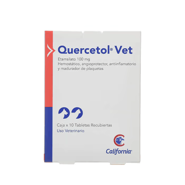 Quercetol Vet 100 mg Caj x 10 Tab