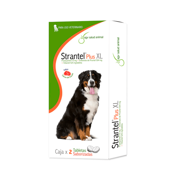 Strantel Plus Perro XL x2 Tab Saborizadas