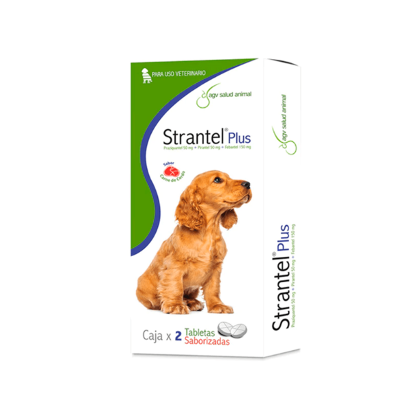 Strantel Plus Perro x 2 Tab Saborizadas