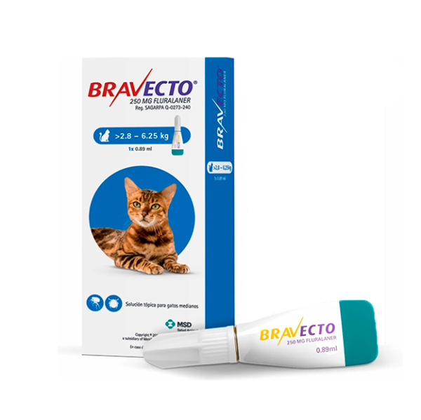 Antipulgas Bravecto Spot On Gatos 2.8 a 6.25 kl