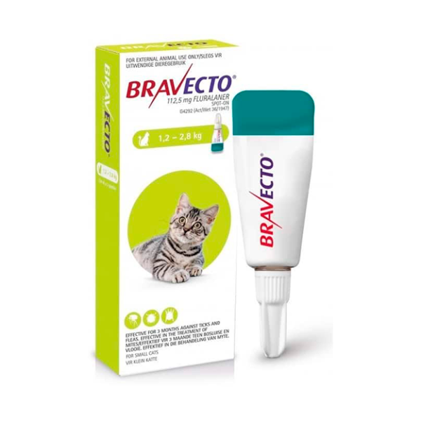 Antipulgas Bravecto Spot On Gatos 1.2 a 2.8 kl