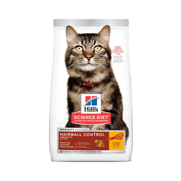 Hills Science Diet Feline Hairball Control +7