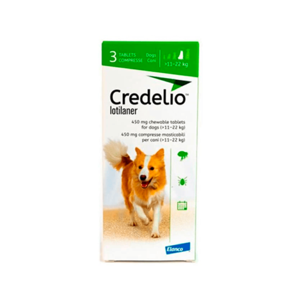 Credelio 450 MG Caja X 3 TAB (11-22 KG)