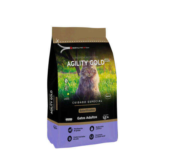 AGILITY GOLD GATO ESTERILIZADO 1.5 KG