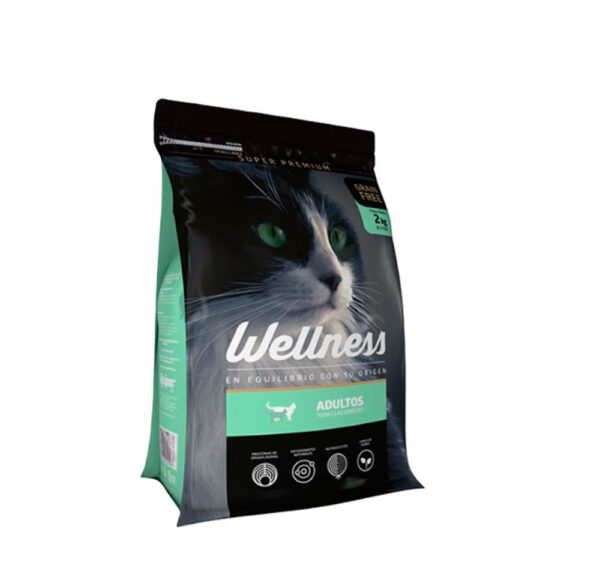 WELLNESS GRAIN FREE GATO ADULTO DE 2 KG