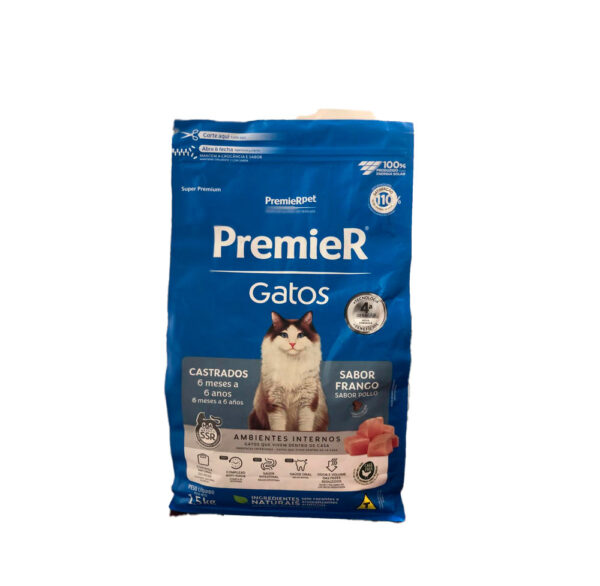 PREMIER PET GATO CASTRADOS POLLO X 1.5 KG