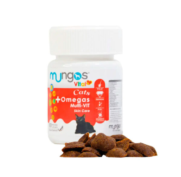 MUNGOS +OMEGA MULTI-VIT GATOS X 80 UND