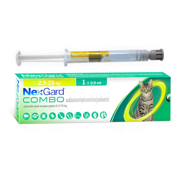 NEXGARD COMBO CAT -  L X 1 DOSIS(2,5-7,5KG) 1 X 0.9 ML