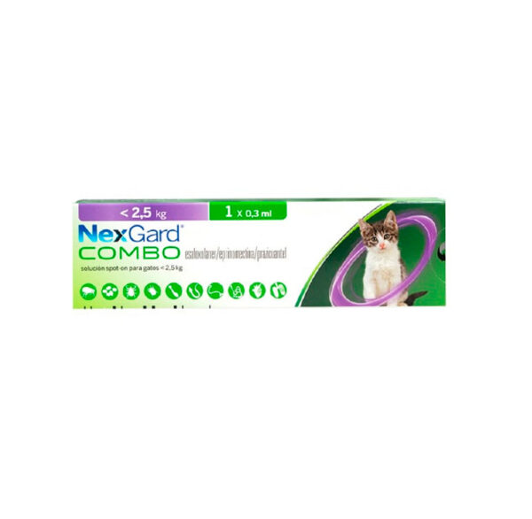 NEXGARD COMBO CAT - S X 1 DOSIS (2,5 KG) 1 X0.3 ML