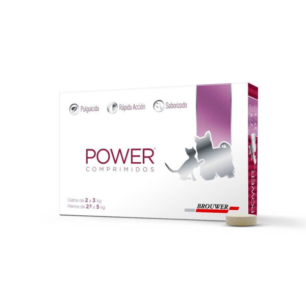 POWER COMPRIMIDOS 2-3 KG GATO / 2,5 - 5 KG PERRO