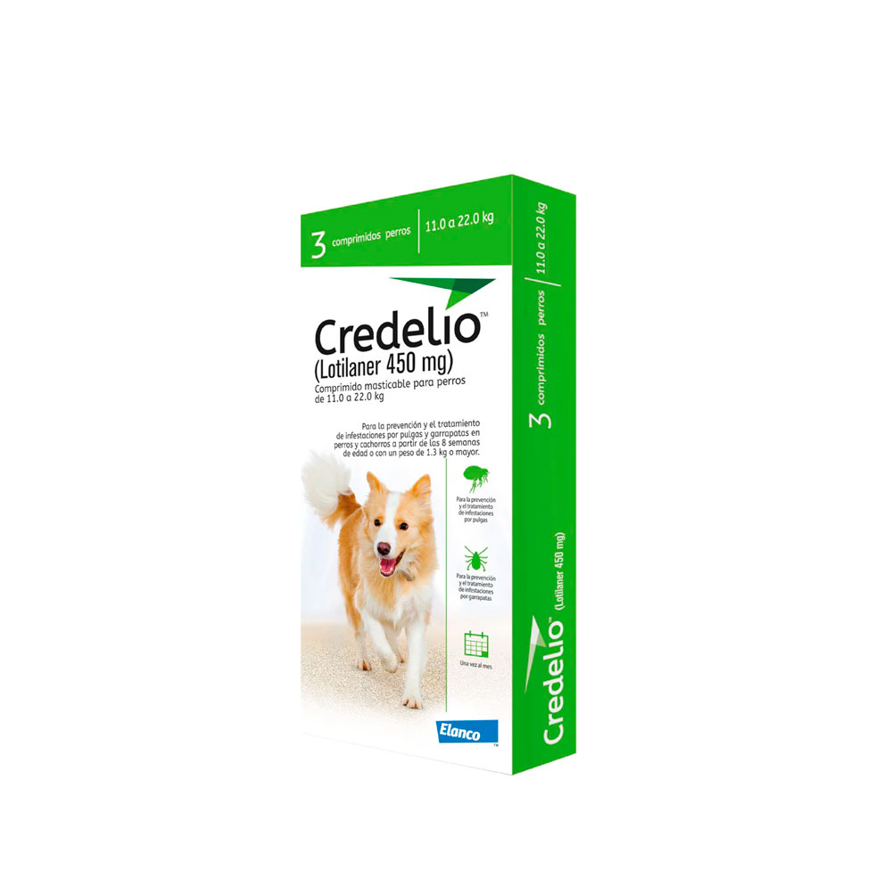 CREDELIO 450 MG CJA X 3 TAB (11-22 KG)