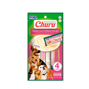 CHURU DOG CHICKEN Y SALMON X14GR