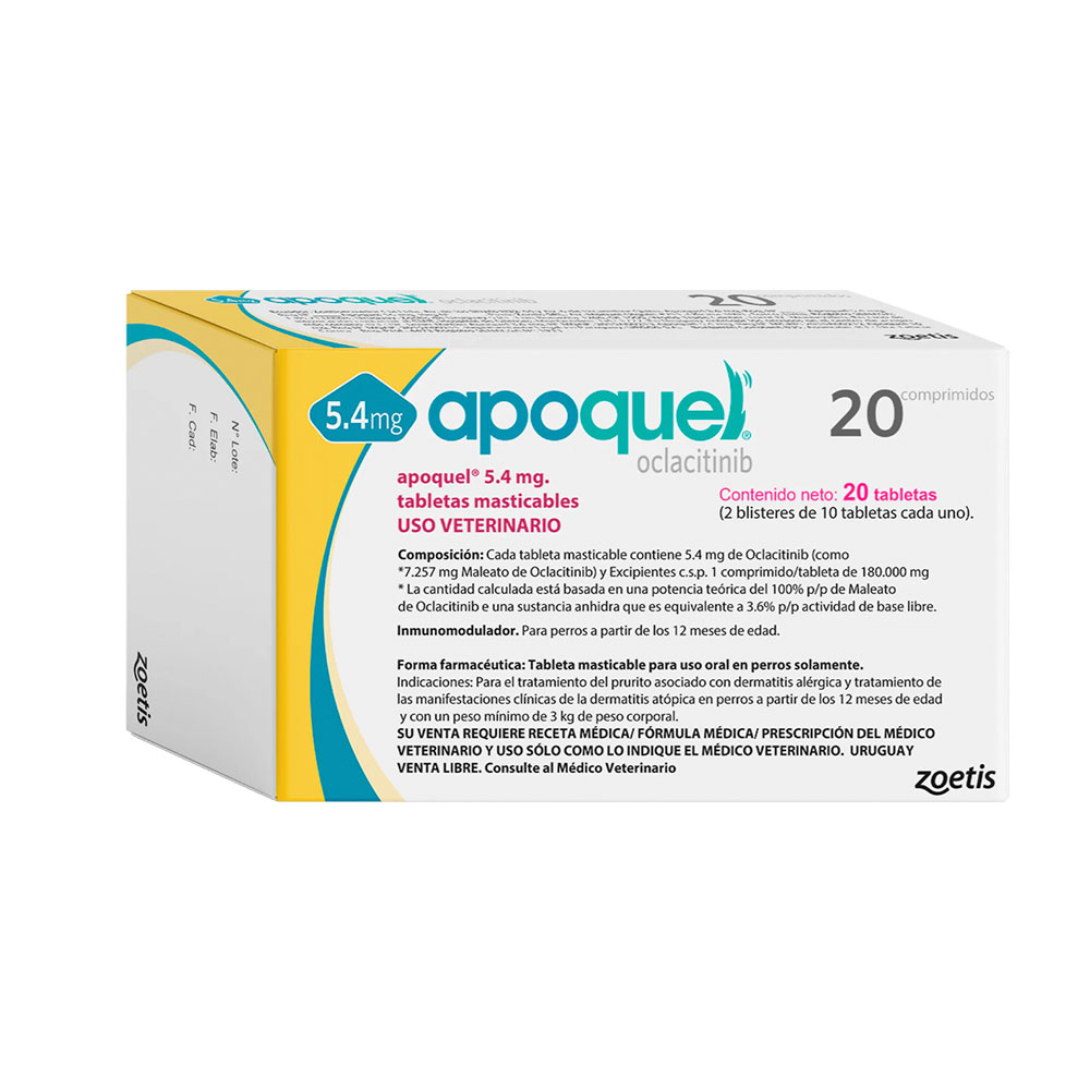 APOQUEL 5.4 MG MASTICABLES